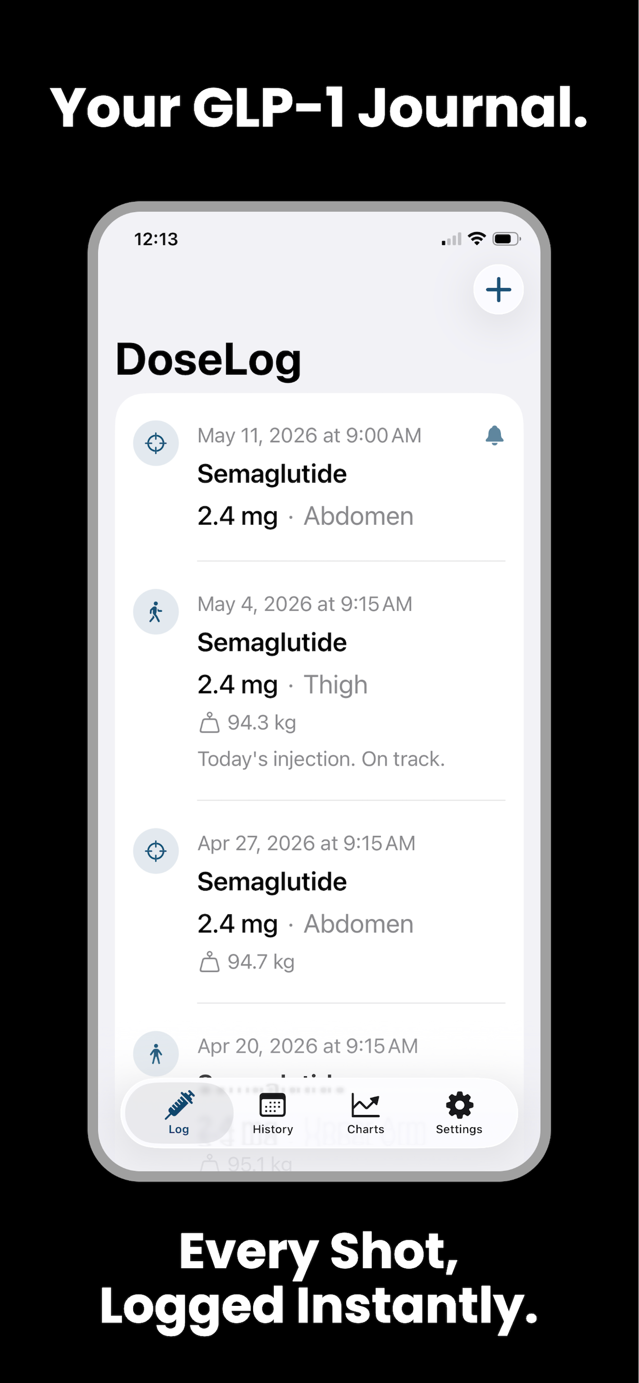 DoseLog screenshot 1