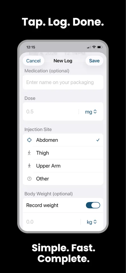 DoseLog screenshot 2