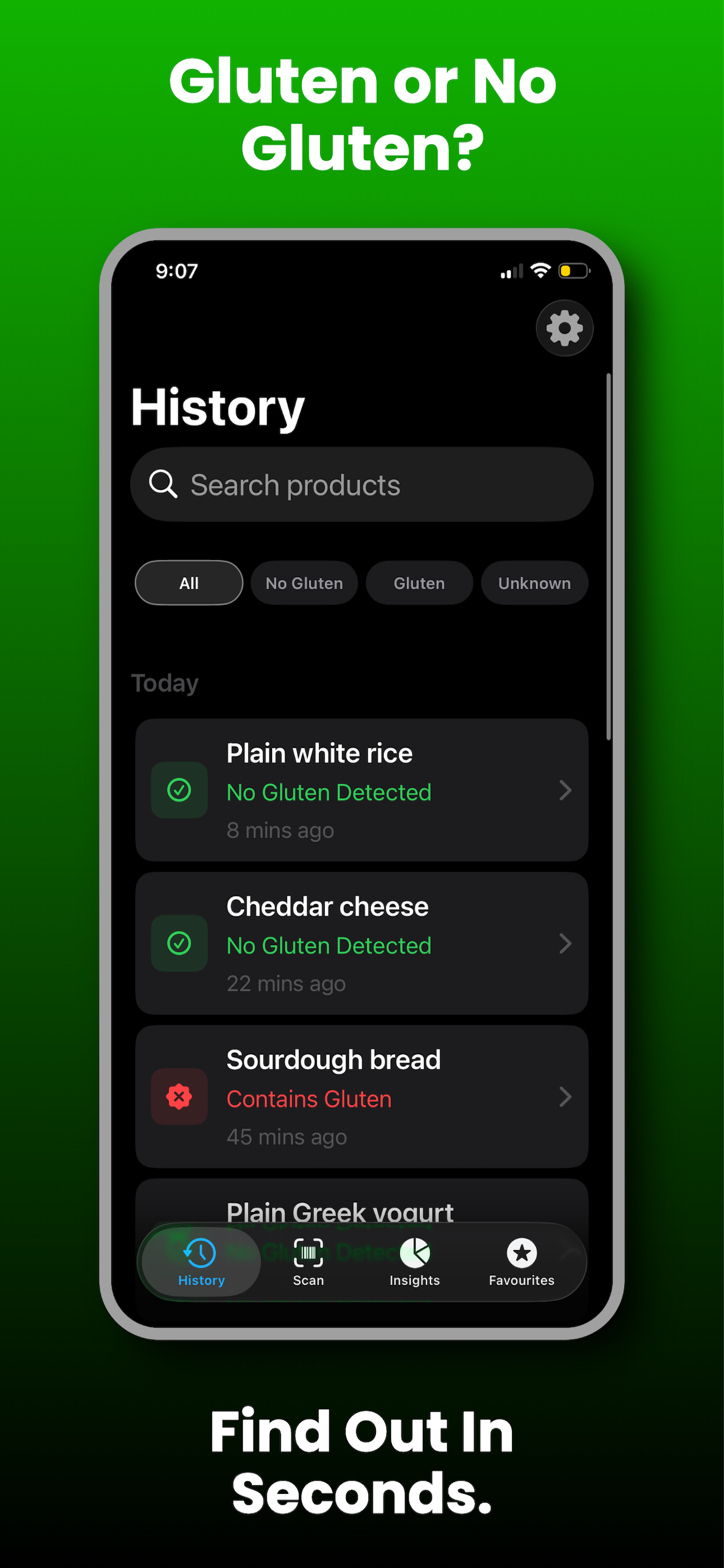 Gluten Scanner screenshot 1