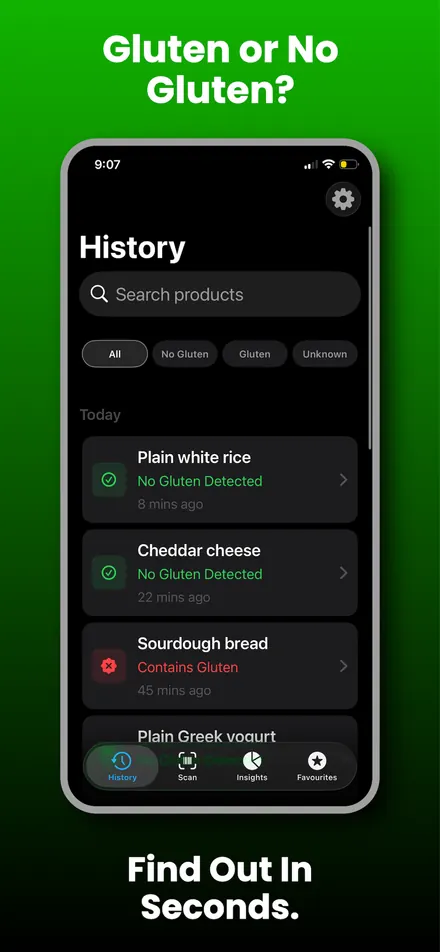 Gluten Scanner screenshot 1