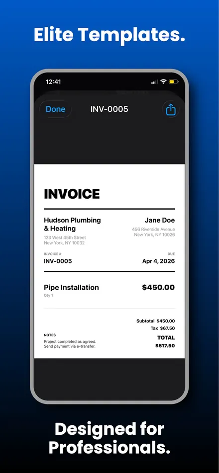 InvoiceKit screenshot 2
